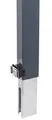 Alberts 672706 Zaunerhöhung Erhard | zur einfachen Erhöhung eines vorhandenen Doppelstabmattenzaunes | anthrazit | Höhe 800 mm | für Pfosten 60 x 40 mm