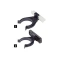 Hettich Sockelblendenhalter m. Clip Ku. schwarz ab 70mm z. Anschr.