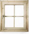 Karibu Dreh-/Kippfenster für 38/40 mm Wandstärken-naturbelassen