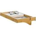 SoBuy Nachttisch, Natur, Naturmaterialien, 36x9x25 cm, Schlafzimmer, Nachttische