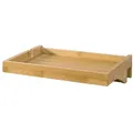 Sobuy Nkd01-n Bettablage Mit Kabelführung Nachttisch Regal Für Mobiltelefon, Fernbedienung Aus Bambus Klemmbar Bht Ca.: 36x9x25cm
