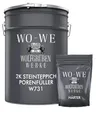 2K Epoxidharz Steinteppich Porenfüller Außen UV-Schutz Bodenbeläge Treppe W731-3Kg
