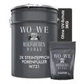 WO-WE 2K Epoxidharz Steinteppich Porenfüller W731 Naturstein-Imprägnierung (Set), 3-9Kg, Farblos mit Uv-schutz
