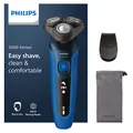 Philips Series 5000 Elektrischer Rasierer für Herren, Nass- und Trockenrasierer, Leistungsstarke & sanfte Rasur, SteelPrecision-Schersystem, flexible 360° Scherköpfe, 60 Min. Laufzeit (S5466/18)