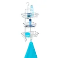 Wenko-Wenselaar GmbH & Co. KG WENKO Milano Duschcaddy, Duschablage, Duschregal für mehr Ordnung in der Dusche, 3 Ablagekörbe, 2 Haken, Maße: 25 x 62 x 14 cm 16824100