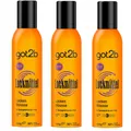 3x 250ml got2b Lockmittel Locken Mousse für definierte Locken Anti Frizz Halt 3