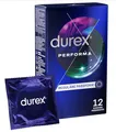 Durex Performa Kondome Benzocain Gel angenehmer Geruch 12 Stück