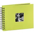 Hama Spiral-Album Fotoalbum Fine Art Format 10x15cm 50 schwarze Seiten Kiwi