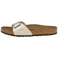 Birkenstock Madrid Birko-Flor Graceful schmal Damen Pantolette weiß 42 EU
