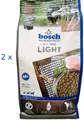 (€6,79/kg) Bosch Light Hundefutter energiereduziert ballaststoffreich 2 x 2,5 kg