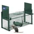 Moorland Safe 5006 Lebendfalle 50x18x18cm als stabile Marder-Falle, Kaninchen-Falle, Mausefalle, Katzen-Falle mit 2 Eingängen