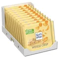 Ritter Sport Weisse Crisp, weiße Schokolade mit knusprigen Cerealien, cremig & knusprig zugleich, perfekt zum Naschen und Genießen, Geschenkidee, 10 x 100 g
