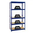 PROREGAL® Schwerlastregal Robustes Lagerregal TIGER 220-180x90-180x40-60cm 5-6 Ebenen, Stabiles Garagenregal Kellerregal Lastenregal Lagerregal Steckregal