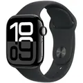 Apple Watch S10 Diamantschwarz Aluminium Sport Band Schwarz- M/L GPS + Cellular 42mm MWX73QF/A 2024
