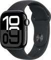 Apple Watch Series 10 4G 42 mm Schwarz Sportarmband M/L MWX73QF/A