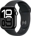 Apple Watch Series 10 GPS + Cellular 42mm Aluminiumgehäuse Sport Band Schwarz M/L