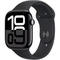 Apple Watch Series 10 GPS + Cellular 42 mm Jet Black Schwarz Sport Band M/L NEU
