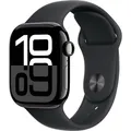 Apple Watch Series 10 GPS + Cellular 42 mm Aluminiumgehäuse Sport Band Schwarz