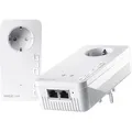 Devolo Powerline Magic 2 WiFi 6 next Starter Kit, 7188, 07206, 2 Adapter, bis 2400 MBit/s, mit Steckdose und WLAN
