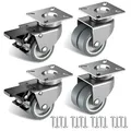 Hochwertige Möbelrollen 50mm - 4er Set mit Totalverriegelung für sicheren Halt