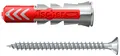 Fischer 535460 DuoPower S Dübel mit Schraube 8x40mm 50 Stück