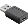 USB 3.2 Gen 1 Adapter, USB-A Stecker > USB-C Buchse schwarz