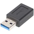 Goobay USB 3.0 SuperSpeed Adapter auf USB-C, schwarz USB-C-Buchse > USB 3.0-Stecker (Typ A)