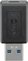 Goobay USB 3.0 SuperSpeed Adapter auf USB-C - schwarz - USB C - USB A - Schwarz