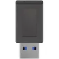 GOOBAY USB 3.0 SuperSpeed Adapter auf USB-C, schwarz, Schwarz - USB-C-Buchse - USB 3.0-Stecker (Typ A)