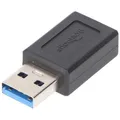 USB 3.0 SuperSpeed Adapter auf USB-C, schwarz USB-C-Buchse > USB 3.0-Stecker (Ty