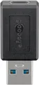 Goobay 45400 USB 3.0 SuperSpeed Adapter auf USB-C™, schwarz, Schwarz - USB-C™-Bu