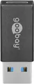 goobay USB 3.0 SuperSpeed Adapter auf USB C schwarz (1er Softpack)