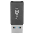 USB-A USB-C OTG Super Speed Adapter für den Anschluss Ladekabeln 3.0 schwarz