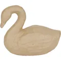 Décopatch Kleines Pappmaché, braun, Schwan 14cm - Kartonbraun SA192C