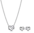 PANDORA Schmuck Damen-Geschenkset Funkelndes Unendlichkeits-Herz 68321
