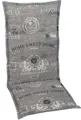 GO-DE Sesselauflage hoch 50 x 120 x 6 cm grau