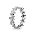 PANDORA Damen-Ring Glanzvolles Gänseblümchen-Band 925 Silber Zirkonia weiß Gr. 52 (16.6) - 190934CZ-52