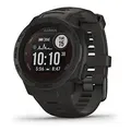 Garmin Instinct Solar 45 mm schwarz am Silikonarmband schwarz