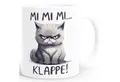 MoonWorks Tasse Kaffee-Tasse Katze mit Anti Motivation Spruch Morgen Montag Mimimi, Keramik