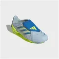 adidas Performance PREDATOR LEAGUE KIDS, FESTE BÖDEN, UMSCHLAGBARE ZUNGE Fußballschuh Außensohle für Rasen und feste Böden, für Jugendliche & Kinder blau 36 EU