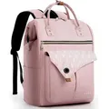 LuxusKollektion Laptoprucksack Damen Laptop Rucksack 15.6 Zoll Schulrucksack Daypack Rosa