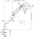 LogiLink TFT-/LCD-Monitorarm aus Aluminium silber