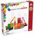 Magna-Tiles Builder 32‑teiliges Magnetbaukasten mit Straßenplatten, Kran und Fahrzeug, ab 3 Jahren, STEAM-Spielzeug zum kreativen Bauen, kompatibel Sets