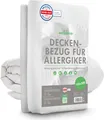 Welldora - Milbenbezug Bettdecke 135x200 - Allergiker Deckenbezug fachärztlich getestet - Encasing gegen Milben & Bettwanzen - Allergiker Bettwäsche