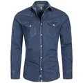 Rock Creek Jeanshemd Herren Jeanshemd Blau H-200 blau XXXL