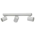Oktaplex Bora Deckenstrahler 3 flammig GU10 LED Spotbalken 45 cm 230 V Spotleuchte schwenkbar Strahler-Deckenlampe weiss