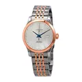 Longines Record Automatik Diamant Weiß Perlmutt Zifferblatt Damenuhr L2.321.5.87.7 Gold Modern, Blau, Modern
