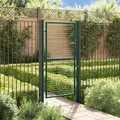 vidaXL Zauntor Stahl 100x175 cm Grün