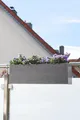 Balkonkasten Blumenkasten zum Aufhängen Fiberzement Milano "Benno" 62 cm, Grau