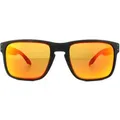 Lunettes De Soleil Oakley Holbrook Oo9102-E2 Mat Noir Prizm Ruby
